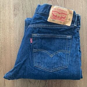 Levi's 501 Dark Blue Denim Jeans